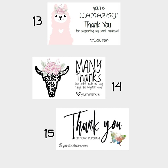 NO OFFERS! You Pick 30/30 Personalized Cards Stickers Bundle - Picture 8 of 11